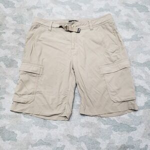 REI Shorts Womens 6 Tan Belted Cargo Pockets Outdoors Hiking Travel